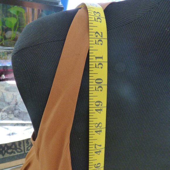 EN SAISON BROWN GOTH PRAIRIE ADJUSTABLE STRAPS MAXI DRESS WITH FULL SKIRT PART L - Picture 10 of 11